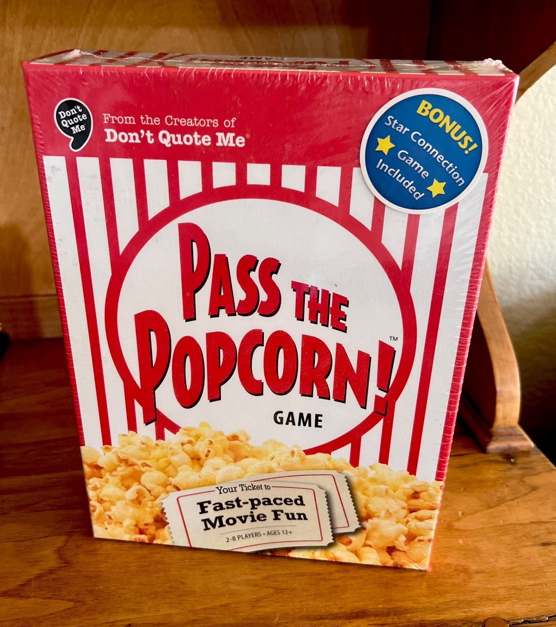 PASS THE POPCORN movie trivia with bonus Star Connection Game From 2008 NEW
