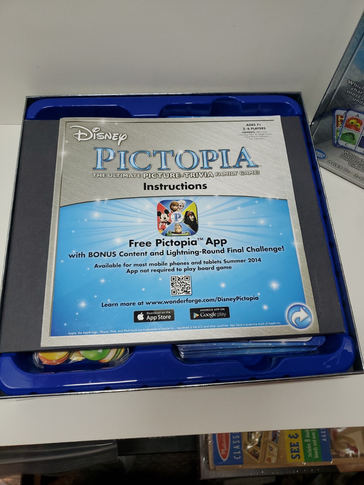 Disney Pictopia Family Picture Trivia Game 100% Complete by wonder Forge Disney