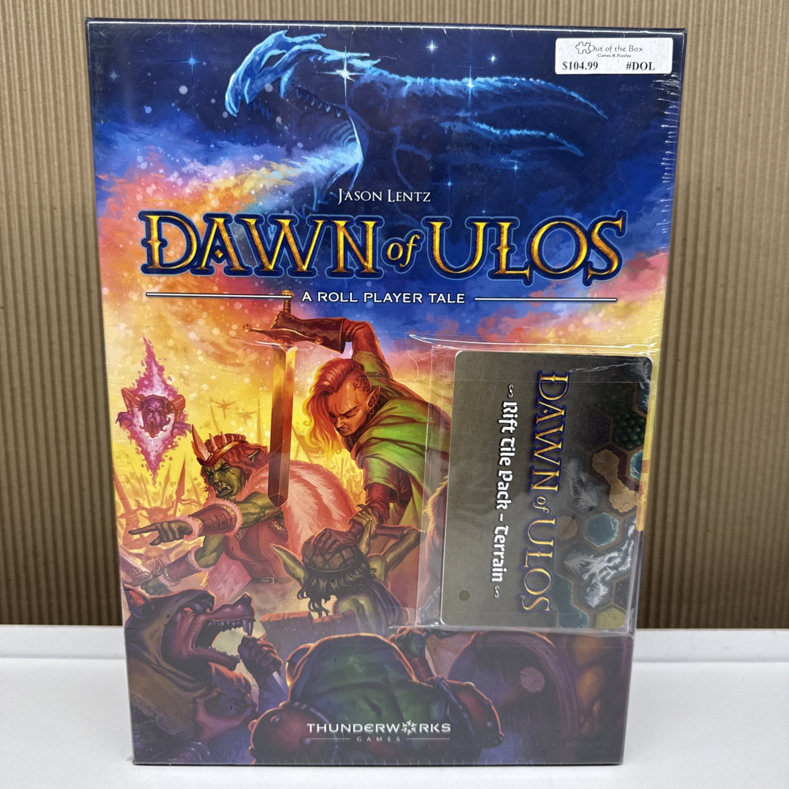 Dawn of Ulos A Roll Player Tale – Thunderworks Board Game W/ Rift Tile Pack NIS