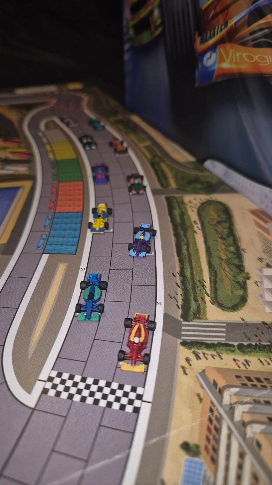 Formula D 10 painted miniature cars F1 / 10 cars F1 (20mm) painted