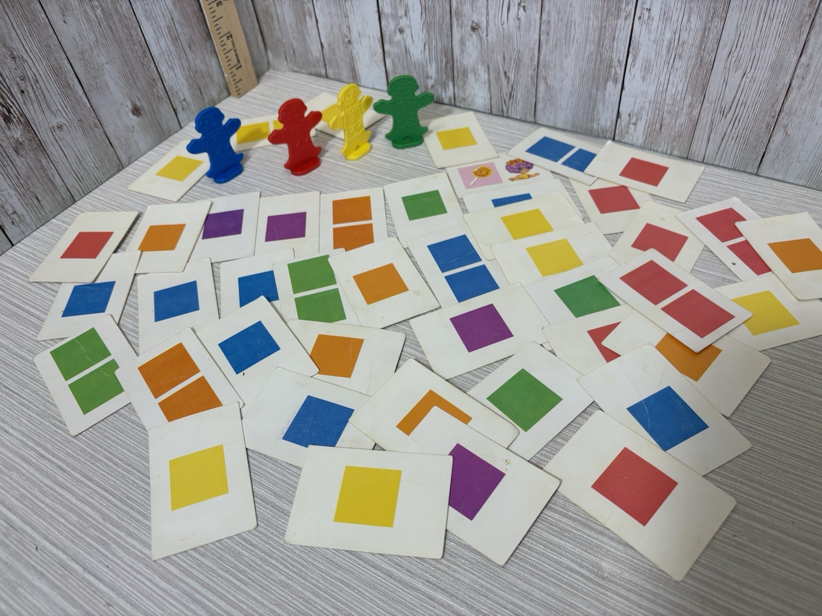 1955 Vintage Candyland Game Pieces 44 Cards Plus 4 People Movers. FREE SHIPPING