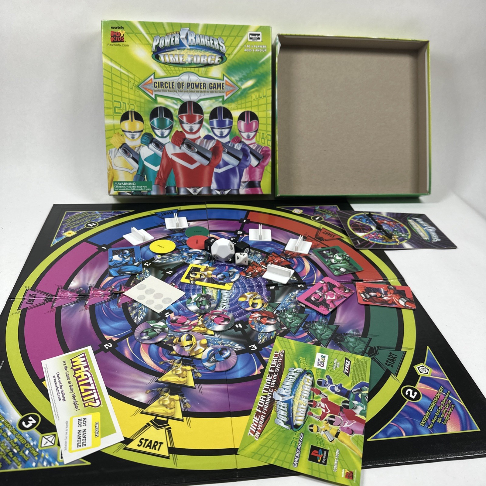 Power Rangers Board Game 2001 Missing 1 Pink Disk