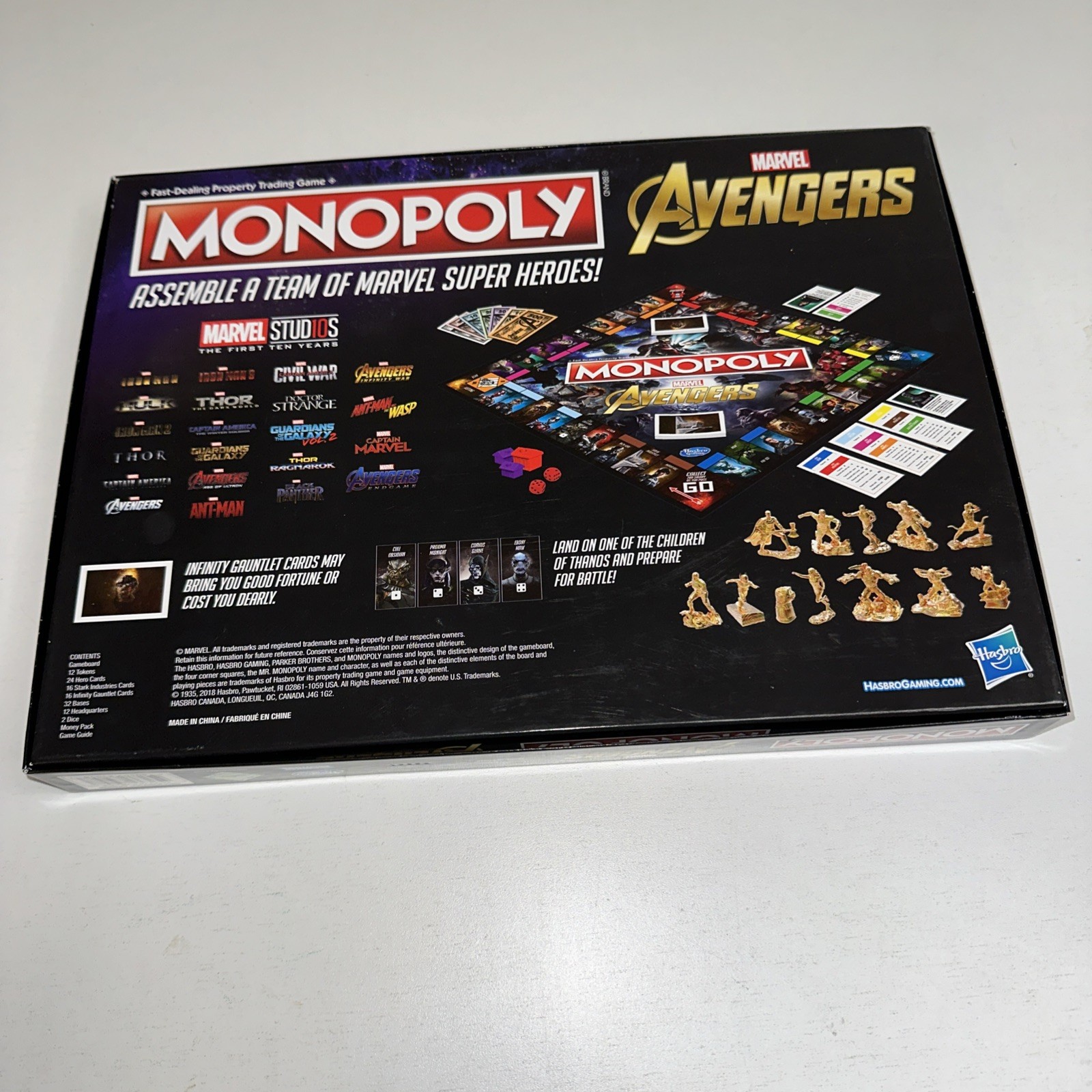 Monopoly Marvel Avengers Edition-Hasbro Gaming-New Open Box with Sealed contents