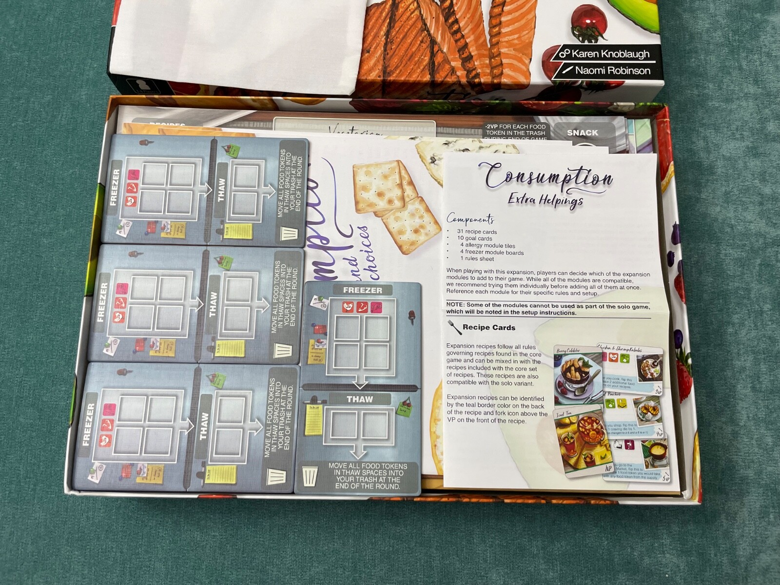Consumption Food and Choices Board Game with Extra Helpings expansion