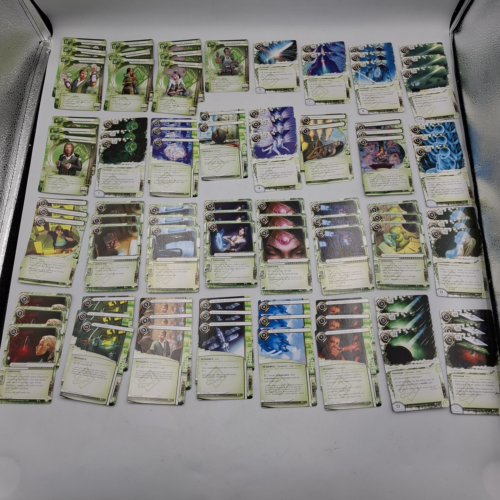 Android Netrunner Card Game Base Set 2012 Plus Expansion Cards INCOMPLETE