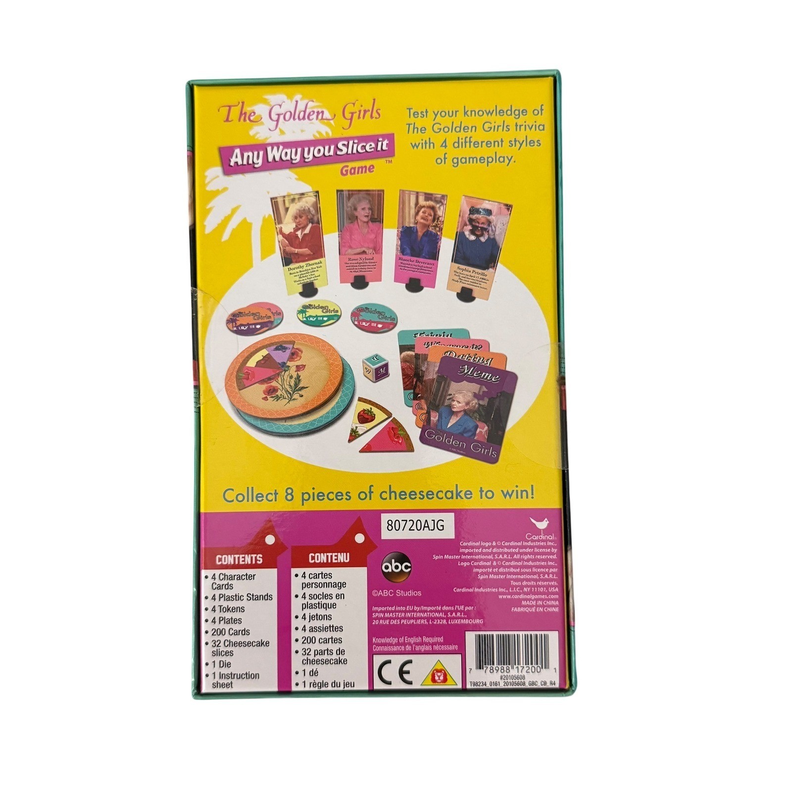New The Golden Girls Game Any Way You Slice It Trivia Game 2-4 Players Ages 12+