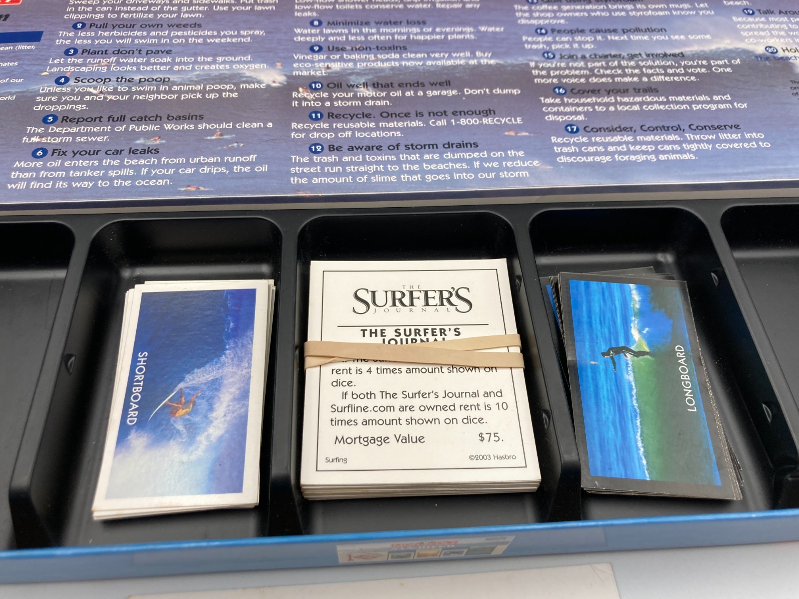 Monopoly Game Surfing Edition 2003 Parker Brothers Hasbro