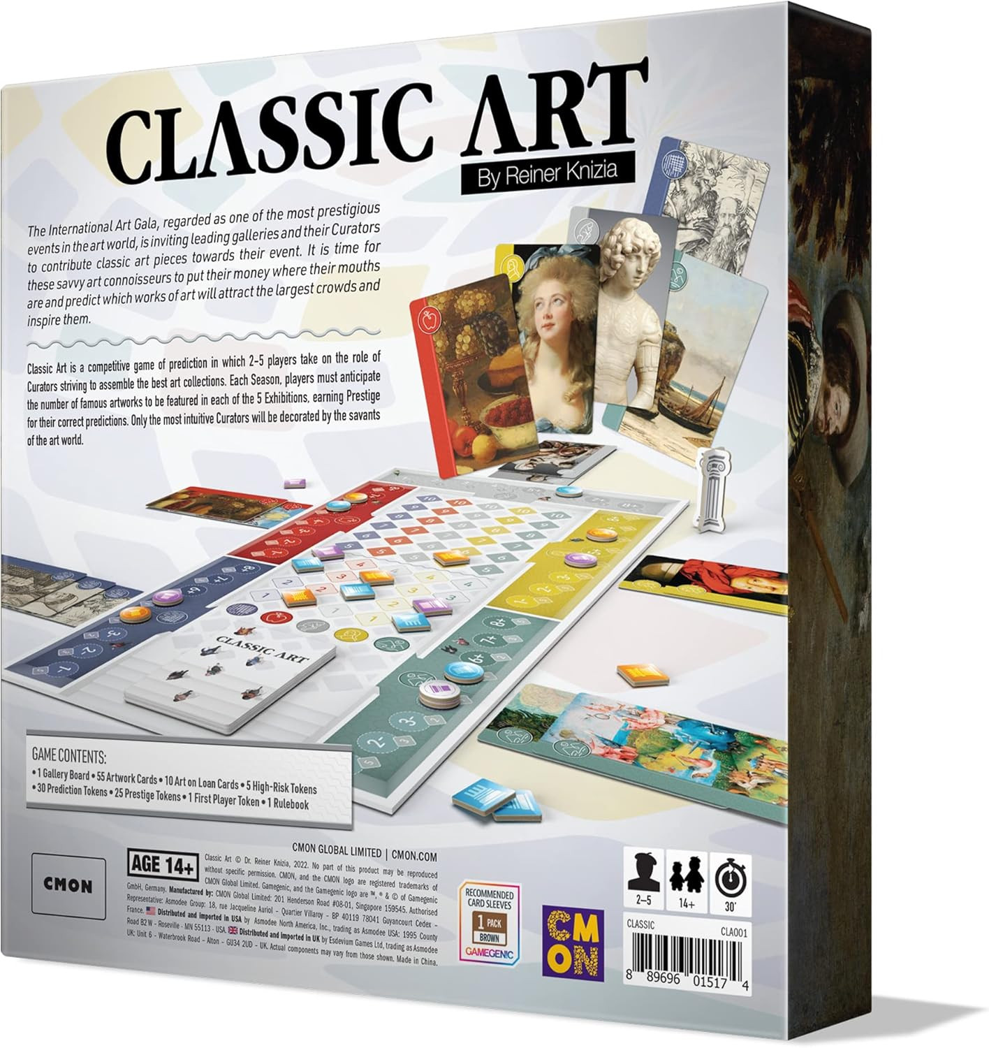 Classic Art Board Game | Art Collection Strategy Game | a Competitive Game of Pr