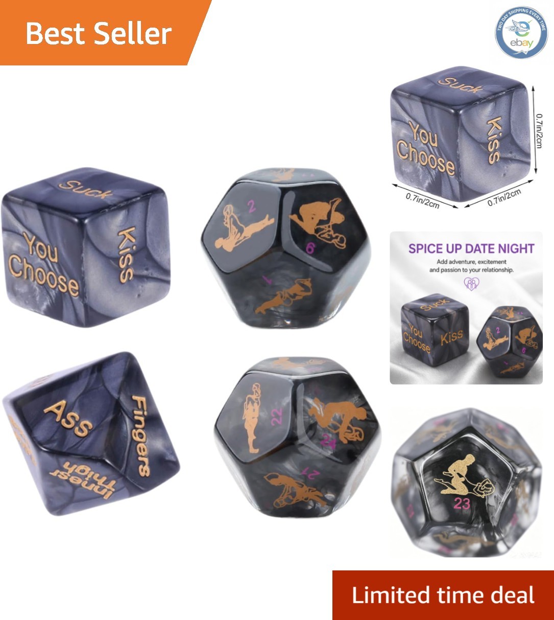 Luxury 12-Sided Dice for Couples – Ignite Passion with 60 Romantic Actions