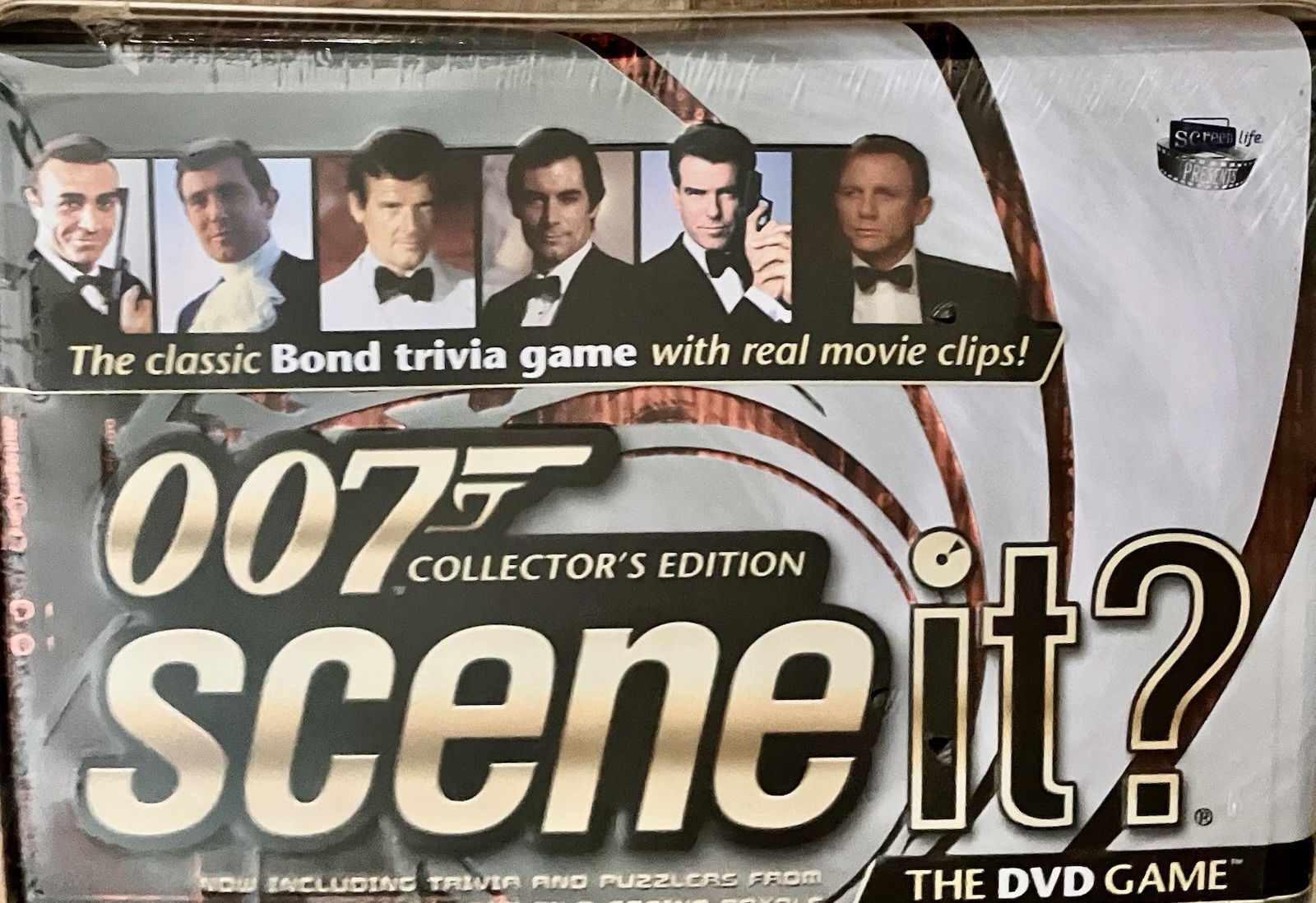 Scene It 007 James Bond Collectors Edition Tin DVD Board Game Casino Royale NEW