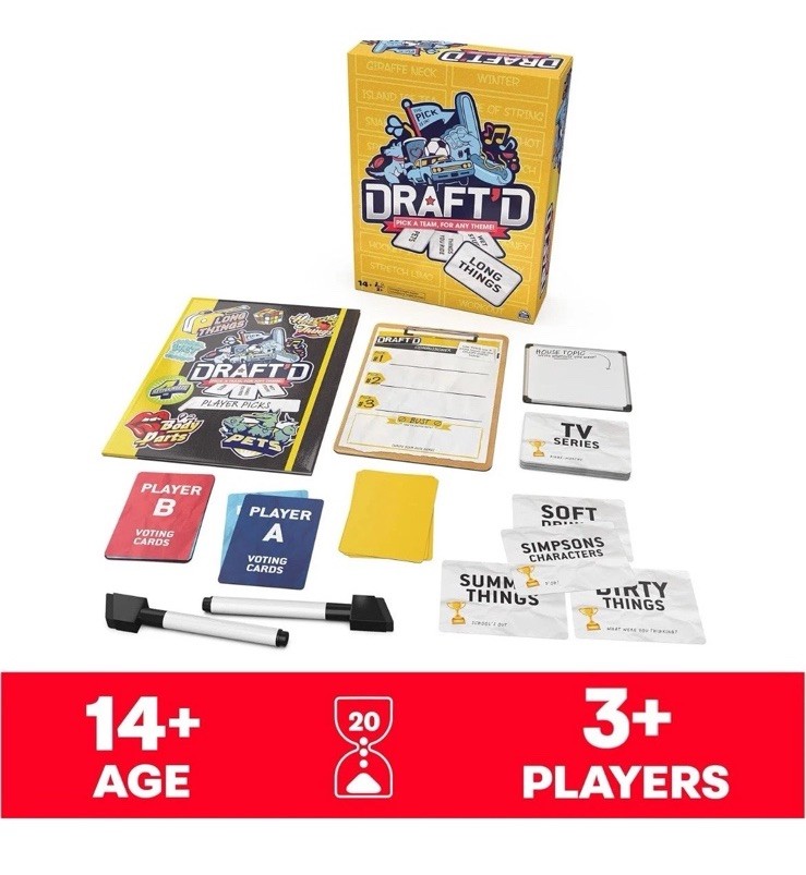 Draft’d Competitive Drafting Party Game Brand New Sealed