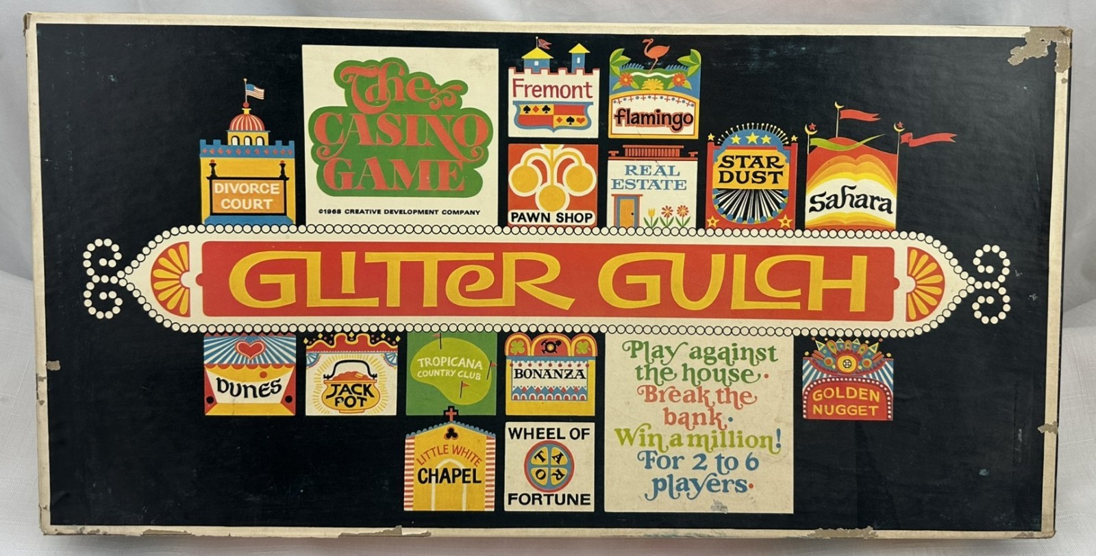 1968 Glitter Gulch Game Casino Game Complete in Great Condition FREE SHIPPING