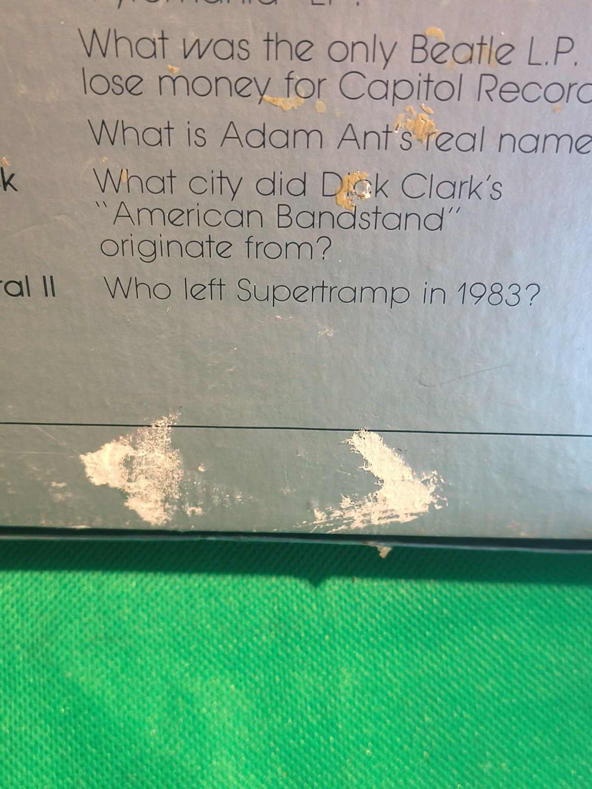 Vtg Rock Trivia Board Game Pressman 1984 Rock And Roll From The Beatles COMPLETE