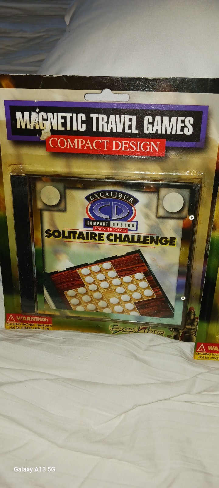 Excalibur Magnetic Travel Games Specifically Solitaire and Backgammon Edition