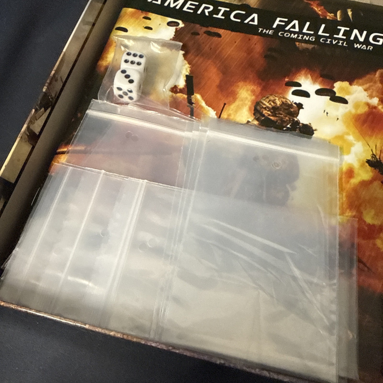 ONE SMALL STEP GAMES AMERICA FALLING Board Game Opened Unpunched