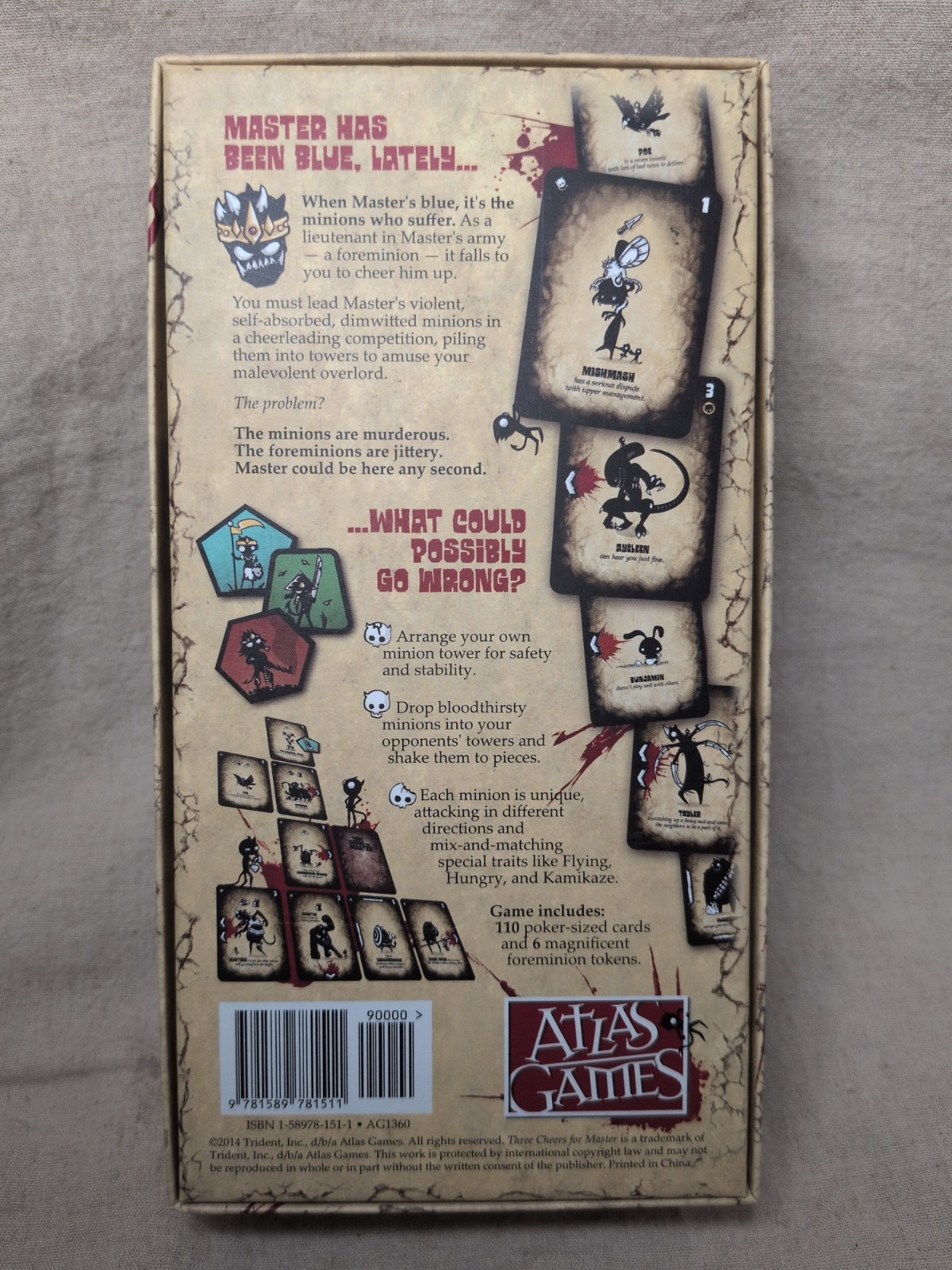 Three Cheers for Master Card Game by Atlas Games