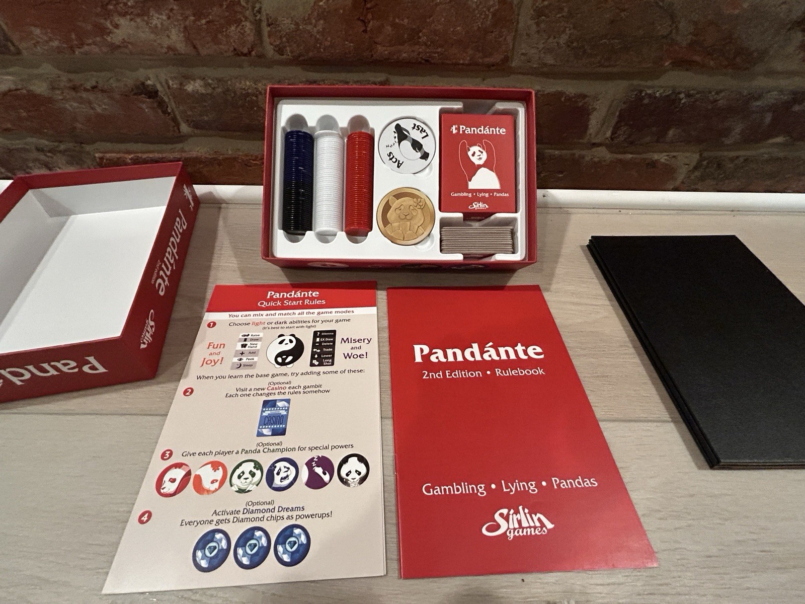 Pandante 2nd Edition w/ Light & Dark Expansion New Open Box Sirlin Games 2015