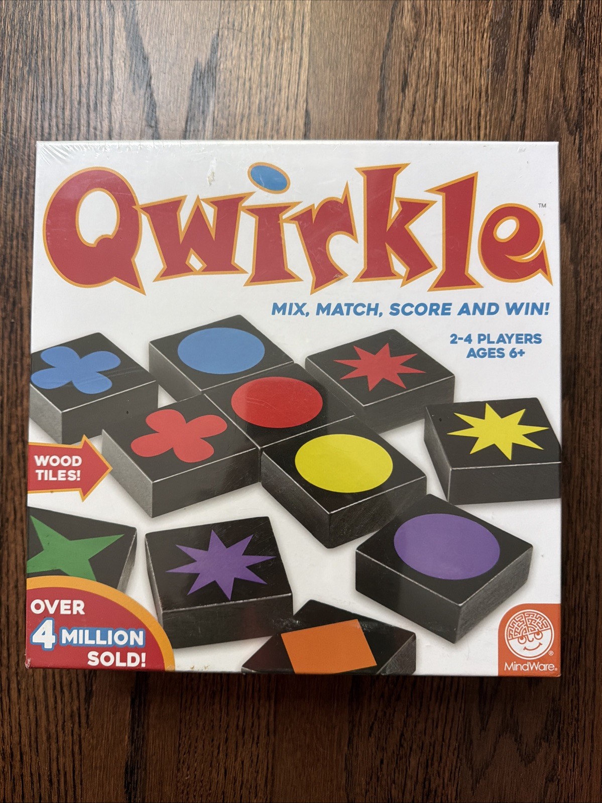 Qwirkle Strategy Wood Tile Board Game 2-4 Players Ages 6+ NEW SEALED