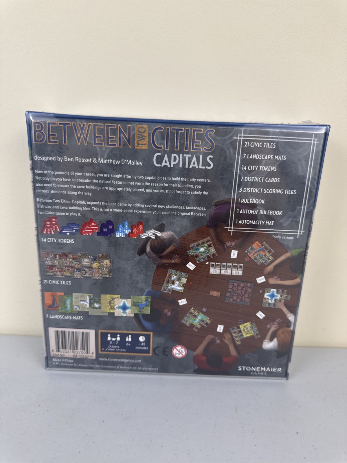 Stonemaier Games Between Two Cities: Capitals Expansion Set New Sealed OOP LE