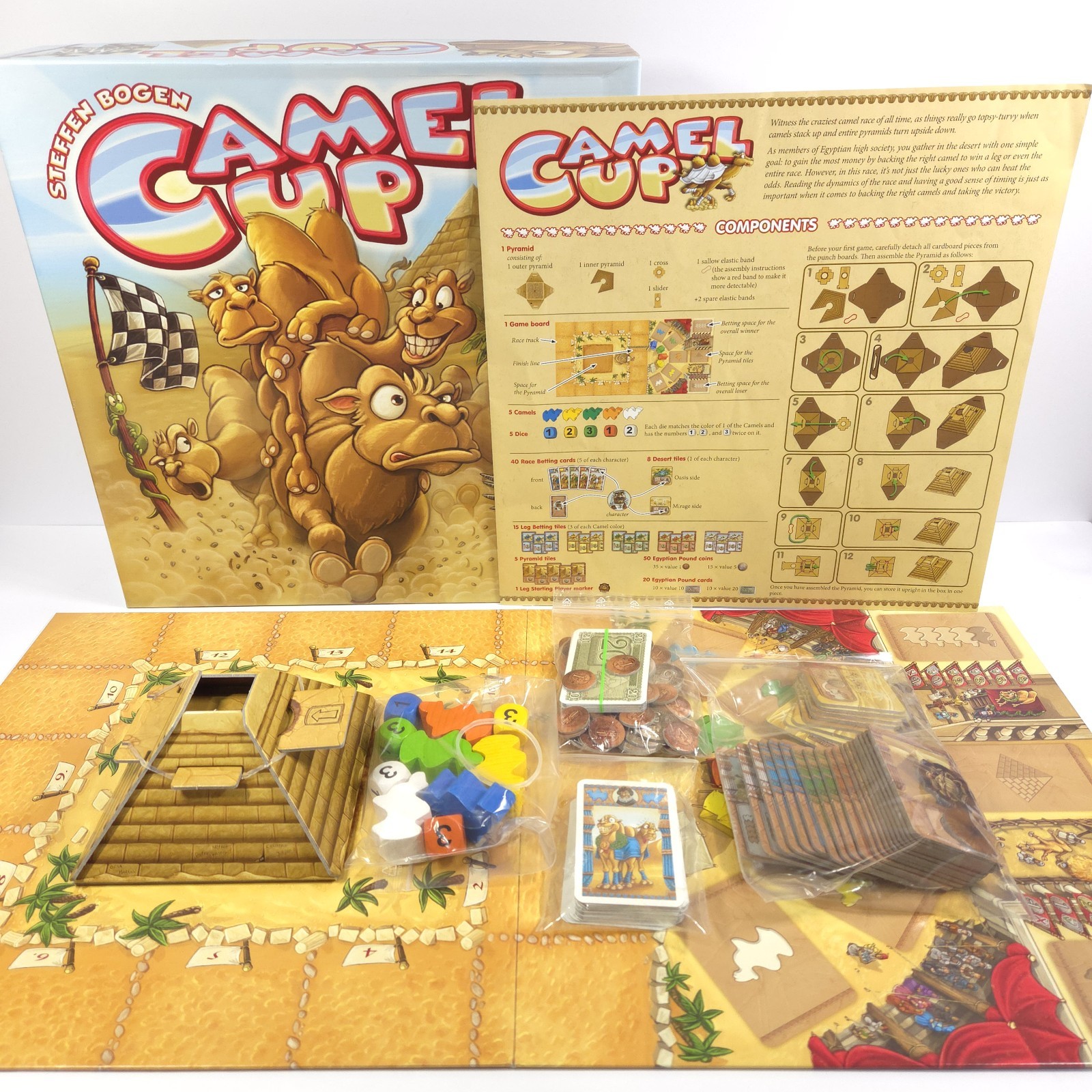 CAMEL UP CUP Board Racing Game – Steffen Bogen 2014 Z-Man Games 100% Complete