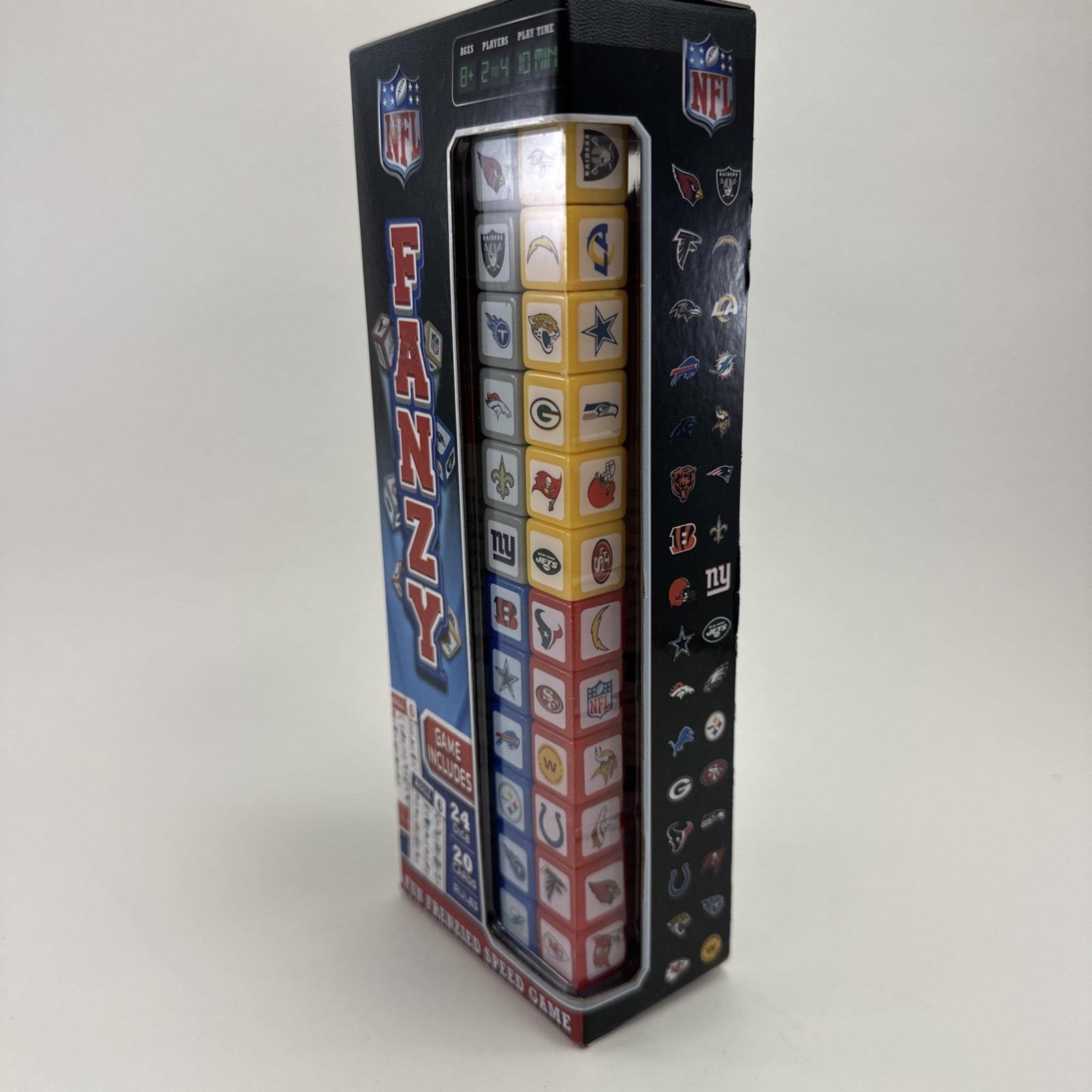NEW NFL Football Fanzy Dice Card Game Fun Frenzied Speed Fast Paced Masterpieces