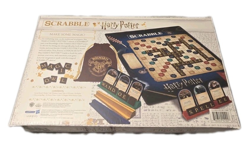 Harry Potter Scrabble Game – Brand New – Sealed Box – Complete