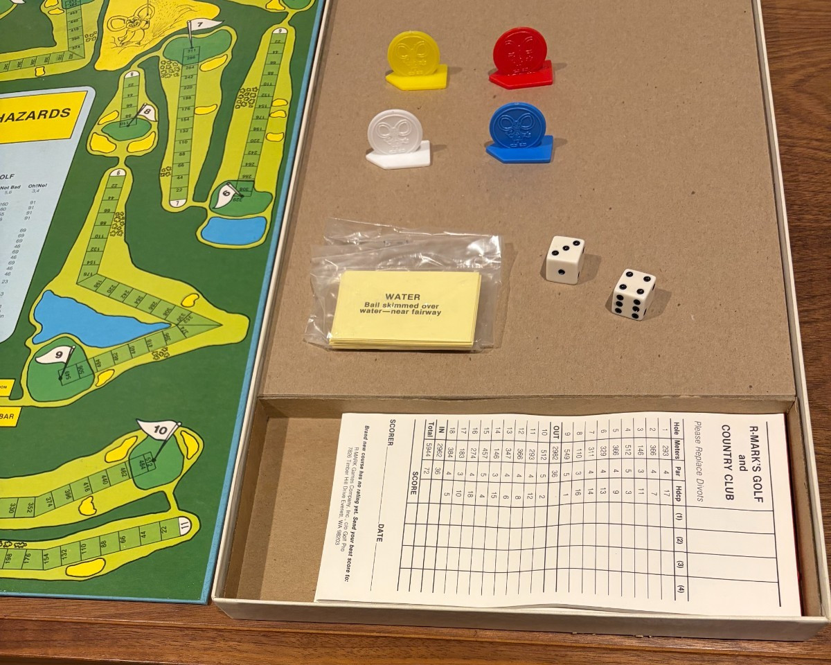2 Vintage 1978 GOLF Board Game LOT Metric & Regular Golf by RMark Games Complete