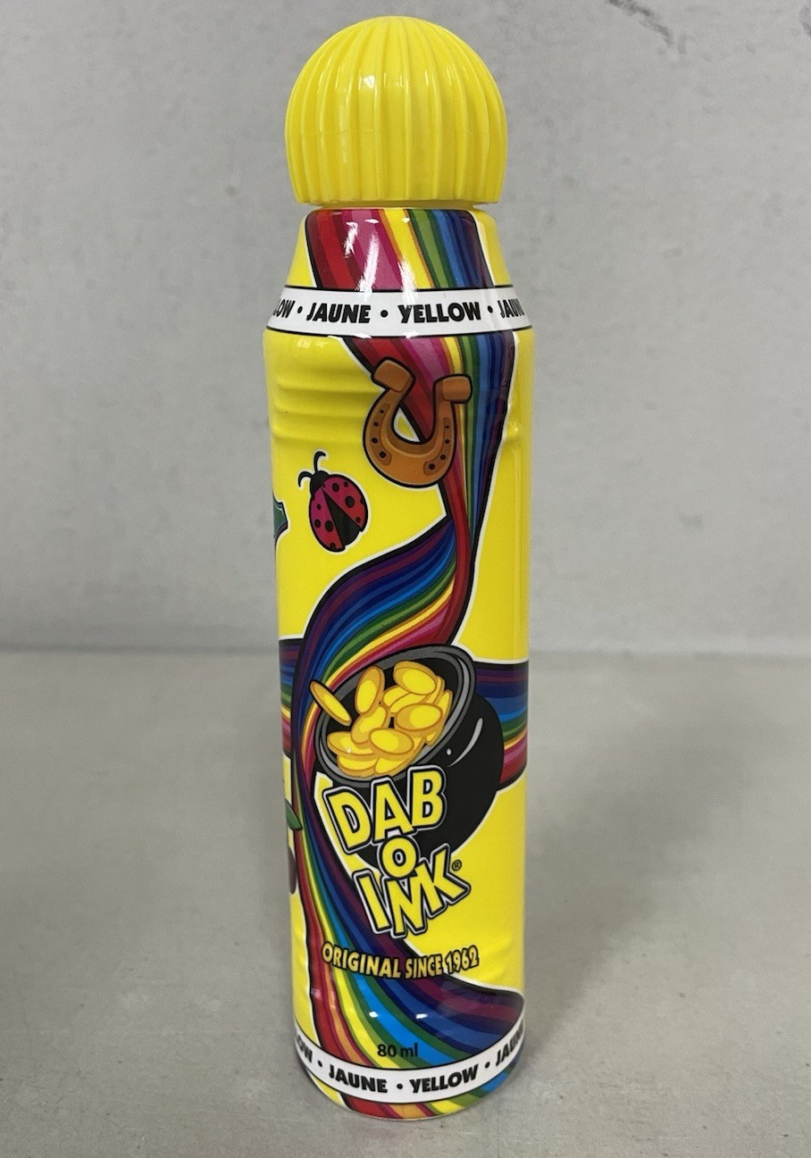 Dab O Ink Set of 3 Yellow Bingo Markers Daubers 3 Ounces Each Win With These New