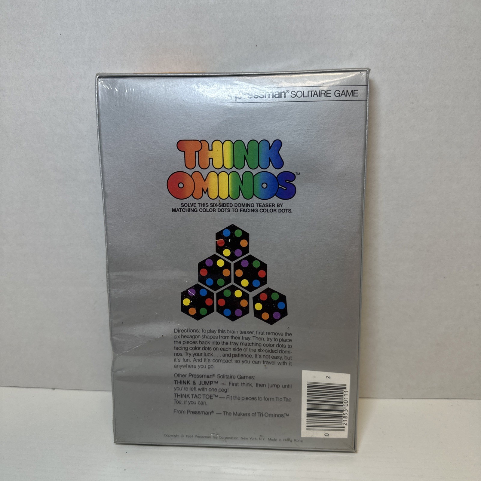 Think Ominos Vintage 1984 Solitaire Tile By Croner Games COMPLETE IN BOX Sealed