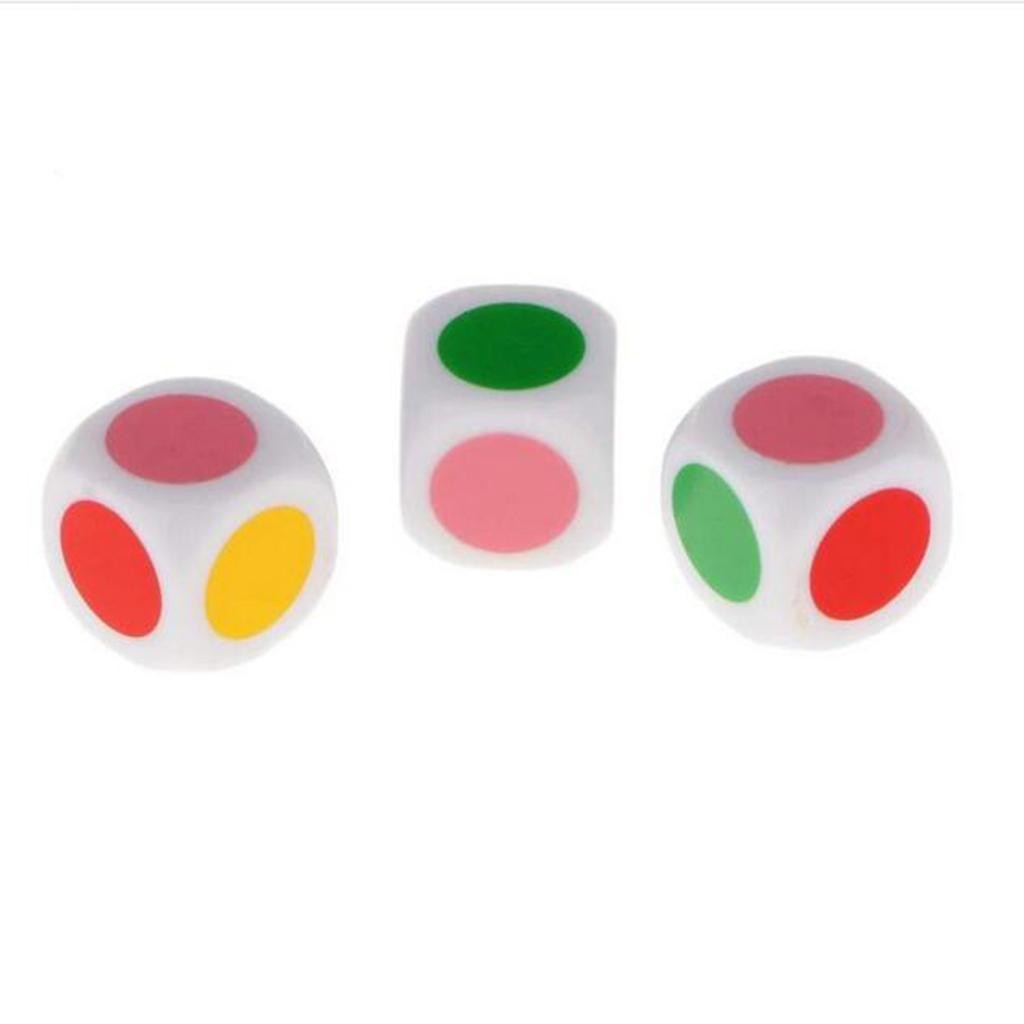 10Pcs Square 16mm 6 Sided D6 Round Corner for D&D