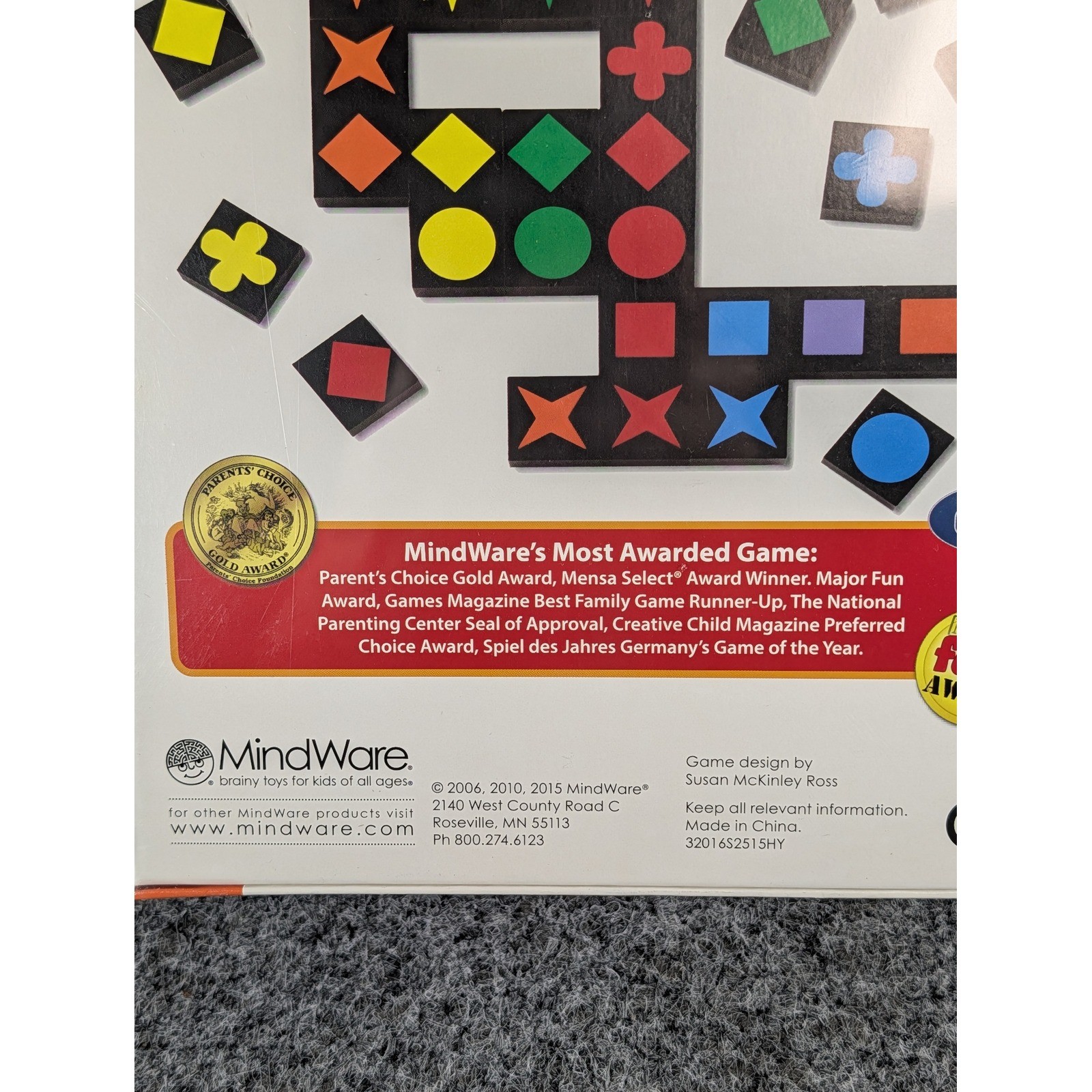 MindWare Qwirkle Board Game Wood Tiles New Sealed Family Strategy Game Ages 6+