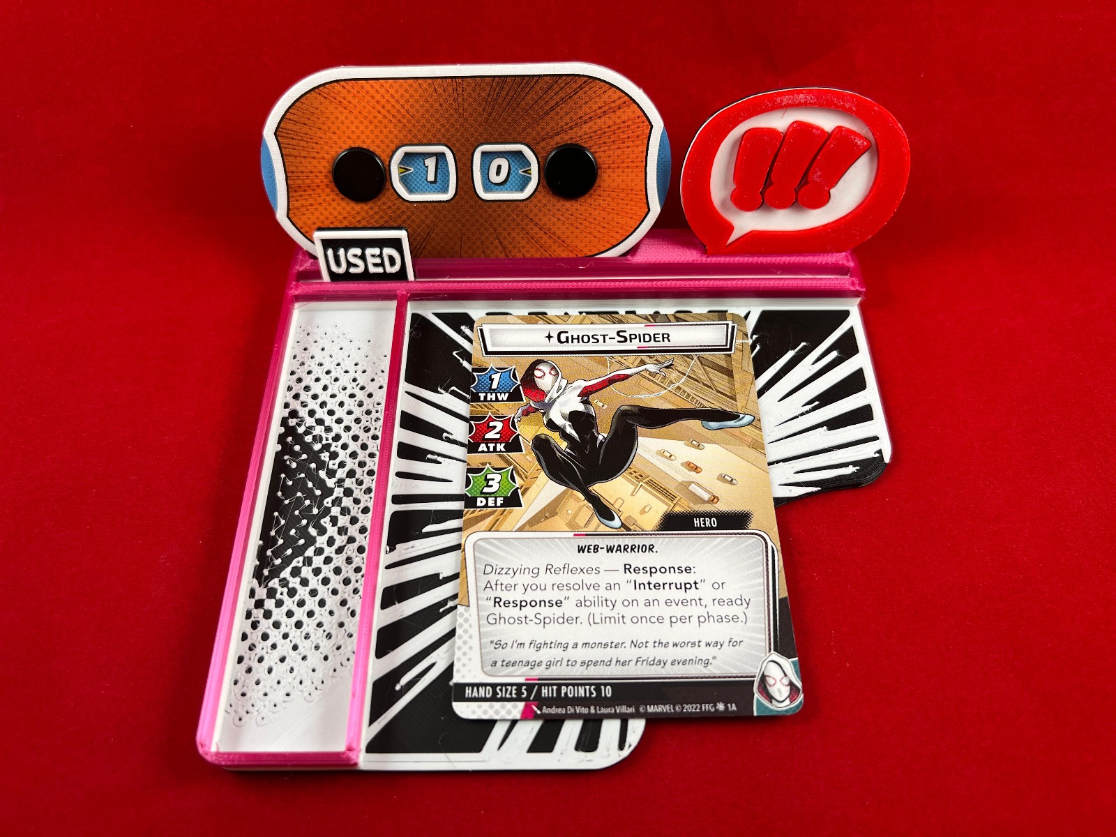 Marvel Champions™ compatible Hero Dashboard/Tray Custom 3D printed
