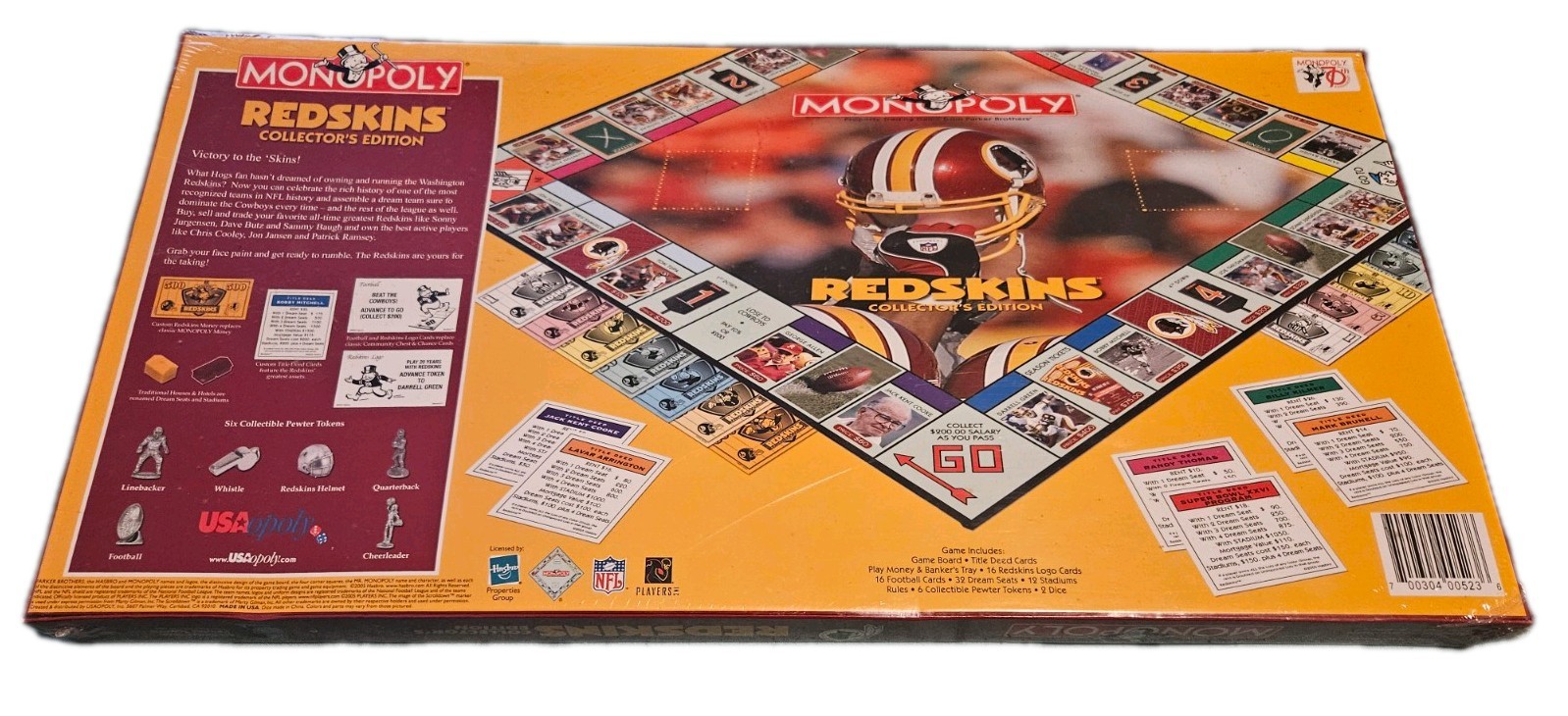 2005 NFL Washington Redskins Monopoly Game Collector’s Edition (Rare)