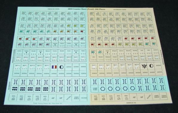 VG Victory Games – 1809 Napoleon’s Danube Campaign Wargame (UNPUNCHED) NM