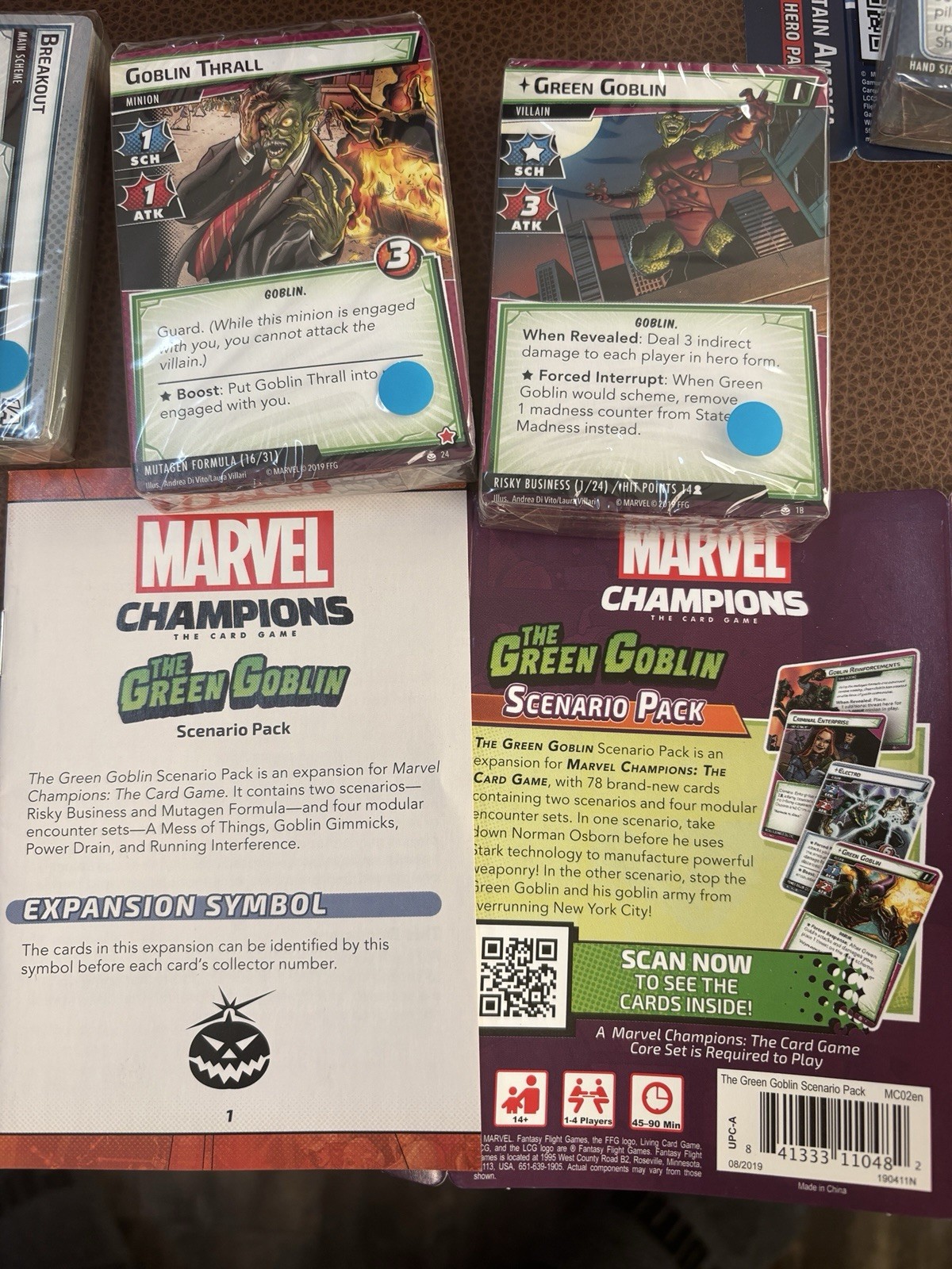 Marvel Champions Base Game + Hero Packs Captain America Thor Ms Marvel + MORE