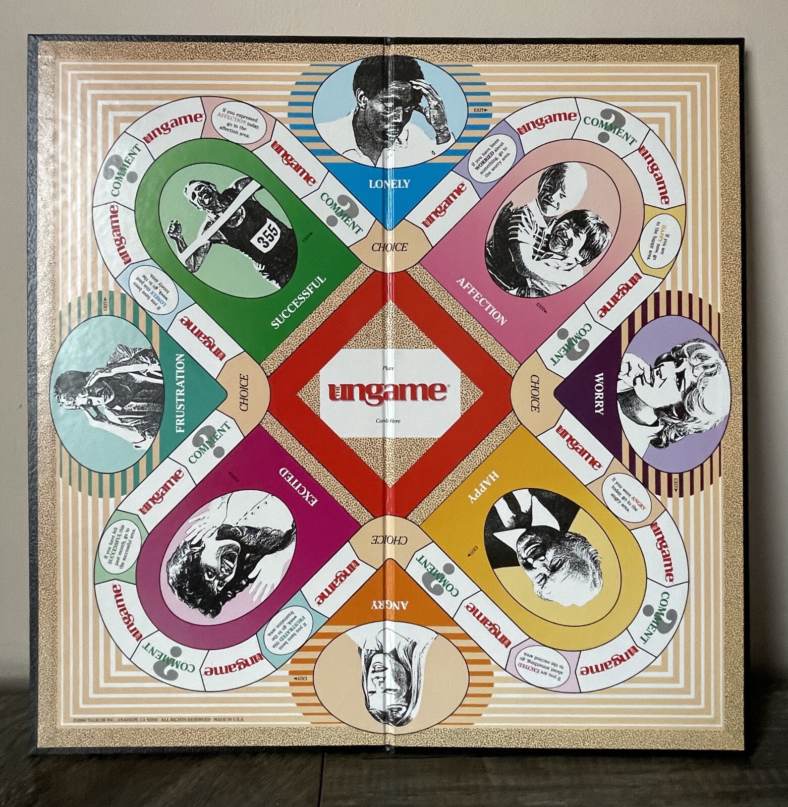 TaliCor Ungame Board Game Christian 1989 Family Self-Expression 100% COMPLETE
