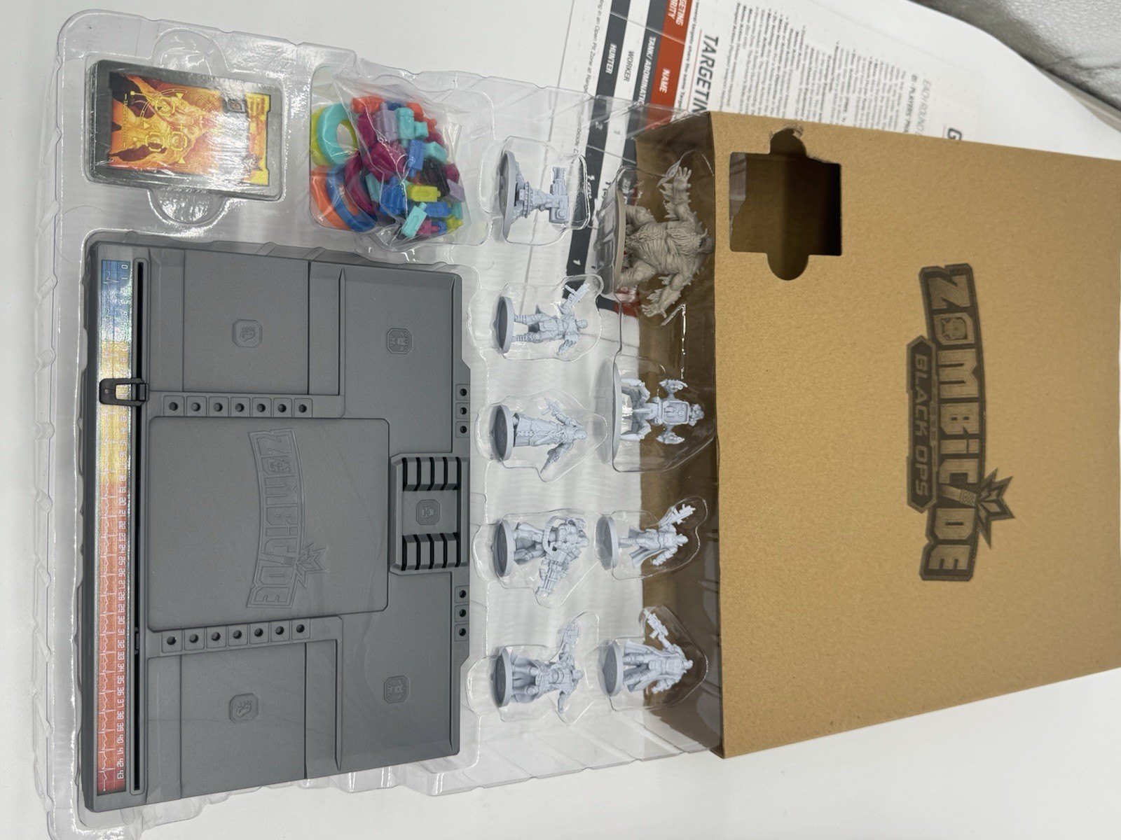 Zombicide Black Ops Board Game 100% Complete Unpunched NEW OPEN BOX