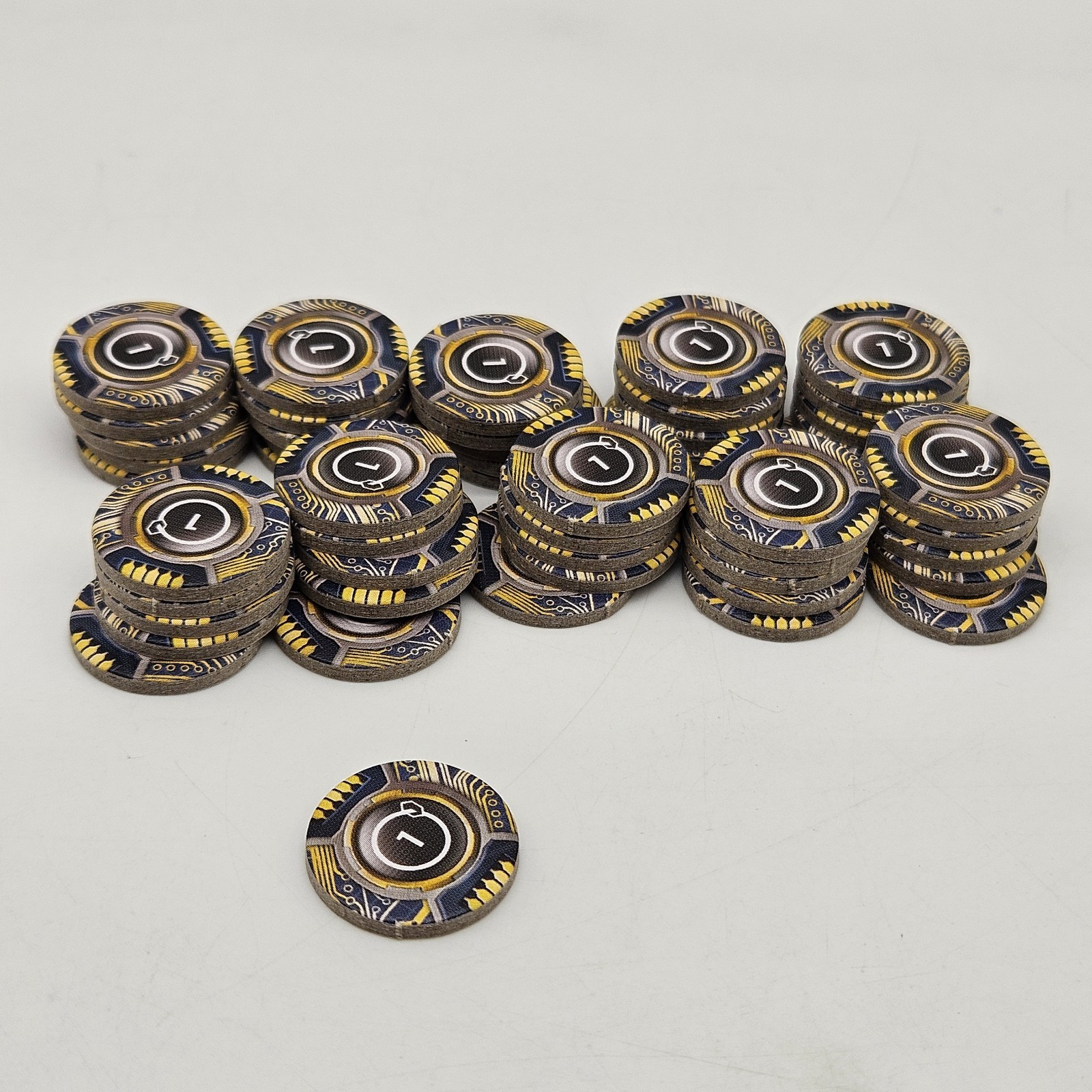 Lot of 51 Netrunner LCG 2012 Core Set Replacement One-Credit Advancement Tokens