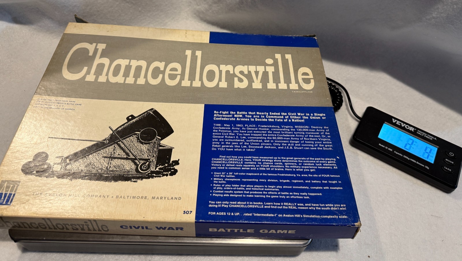 Chancellorsville Board Game LETTER American Civil War Some Unpunched 1974 2nd Ed