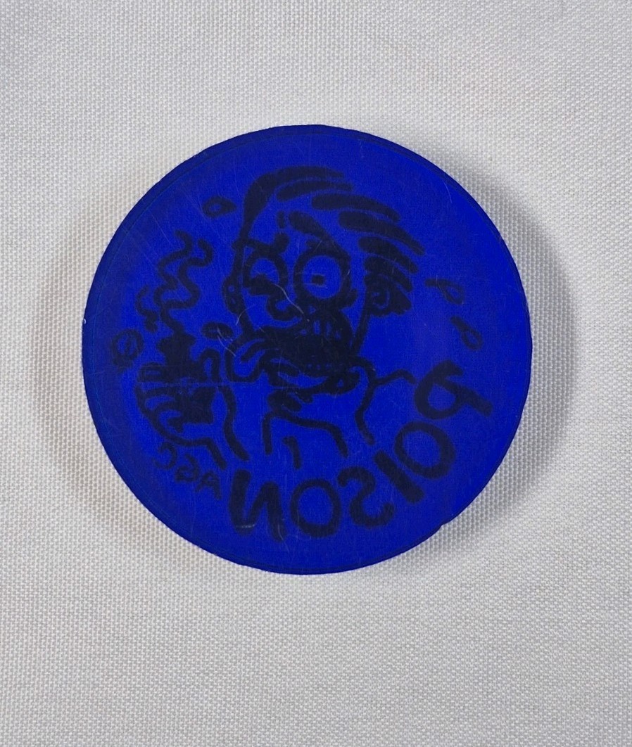 Vintage 90s Pog Slammers Set of 3 – Blue Clear Poison, TNT, & Pirate