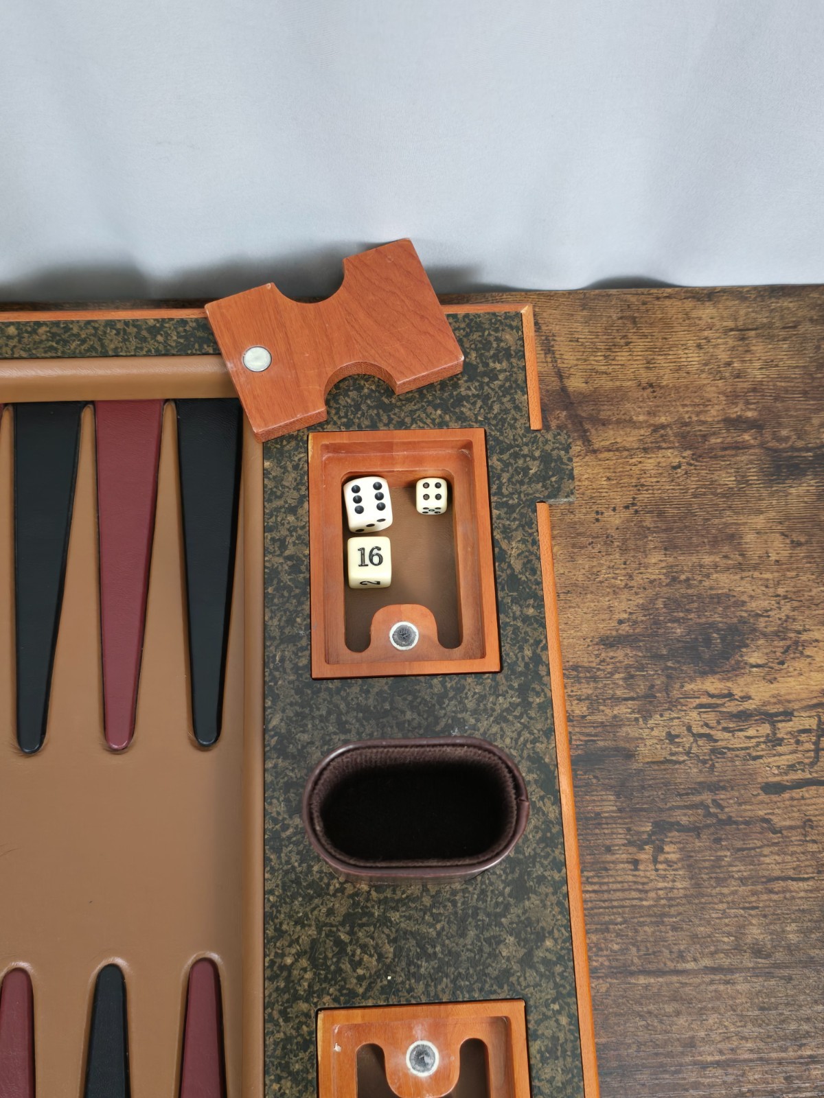 1999 NOBLE GAMES Limited Edition DAVID RIPLEY 66/250 Leather & Wood Backgammon!