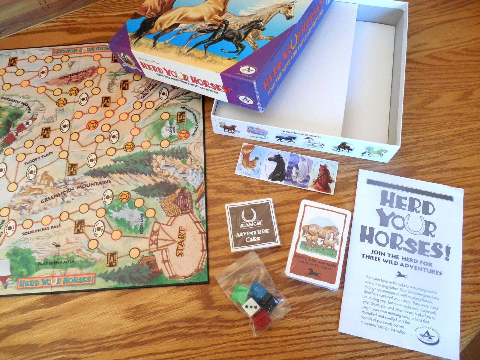 NEW Talicor Aristoplay “Herd Your Horses” Game of 3 Wild Adventures Ages 8+