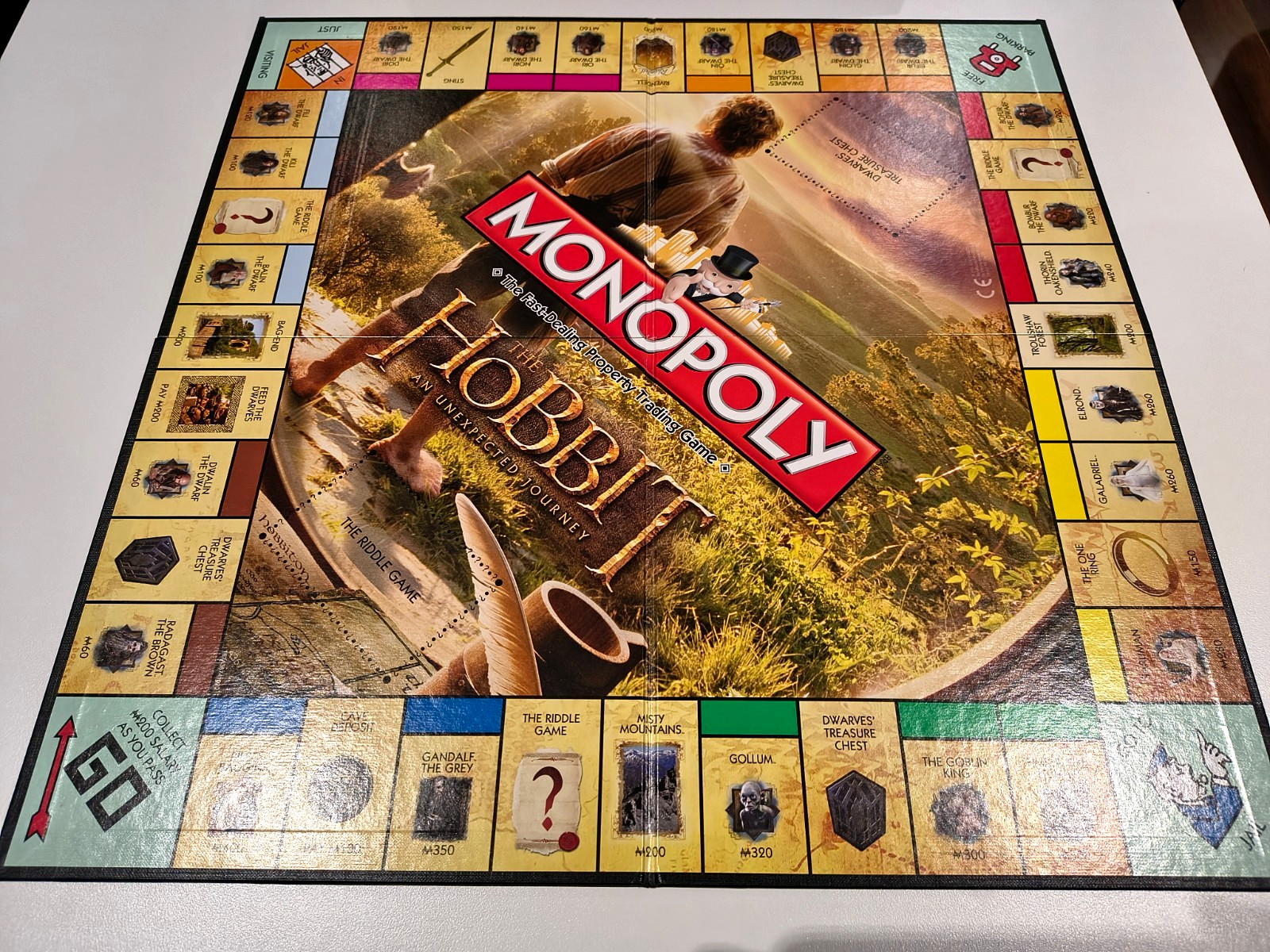 Monopoly The Hobbit an Unexpected Journey Board Game – COMPLETE