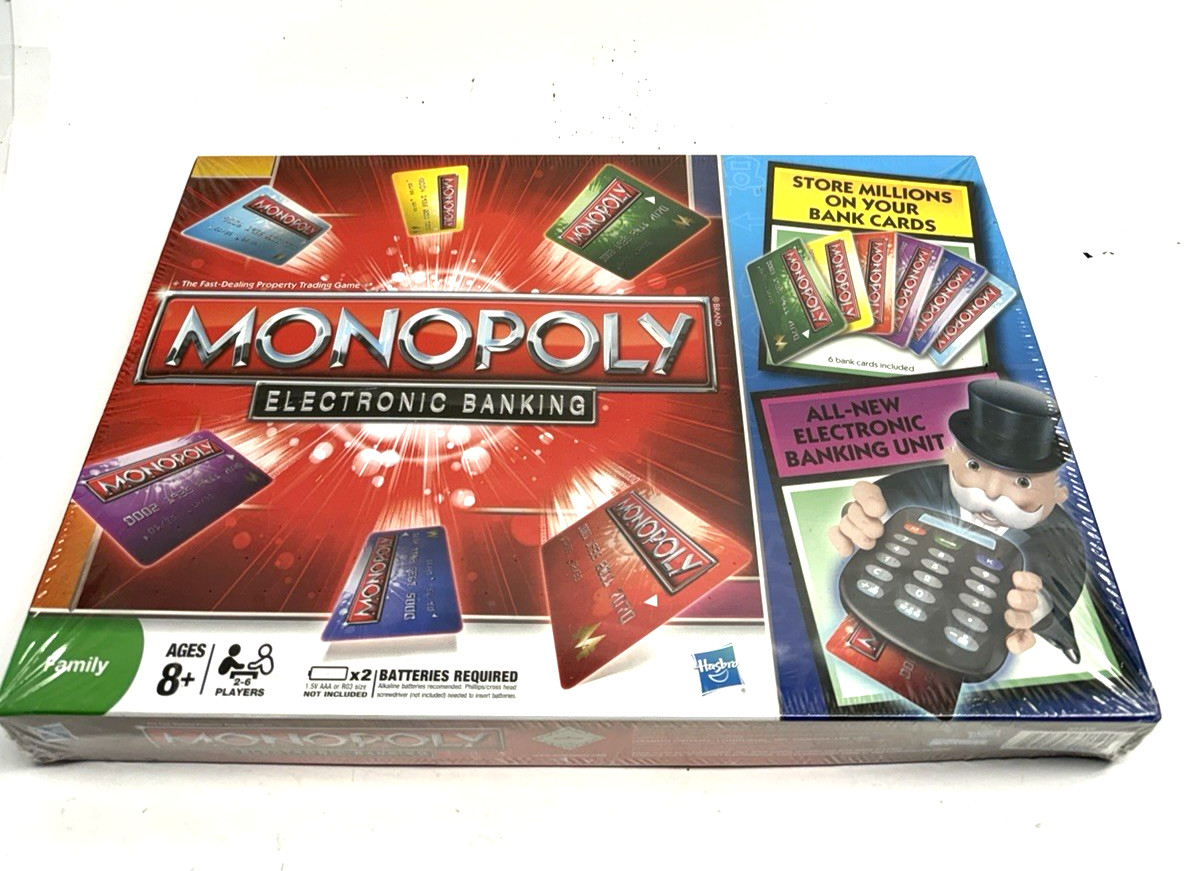 Factory Sealed Hasbro Parker Brothers Monopoly Electronic Banking Board Game