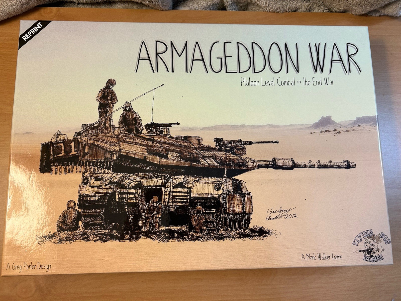 Flying Pig Games Armageddon War: Platoon Level Combat 2024 Reprint Mint Unpunch