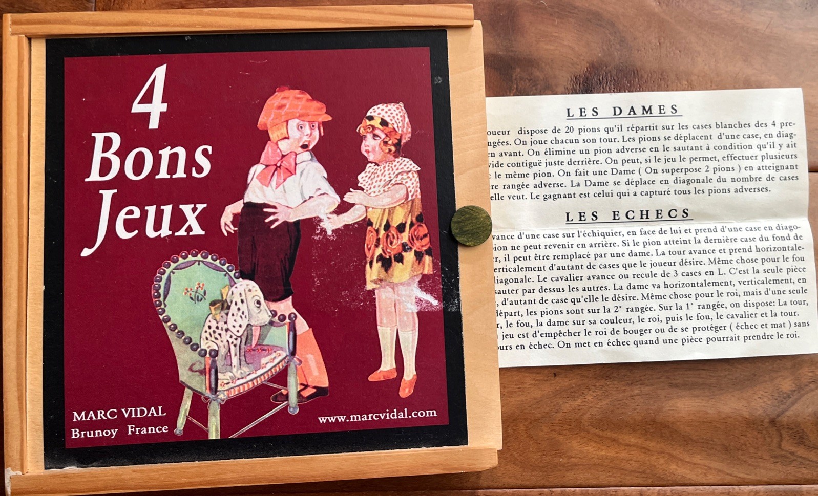 Vintage French Wooden Game Florence And George 4 Bons Jeux