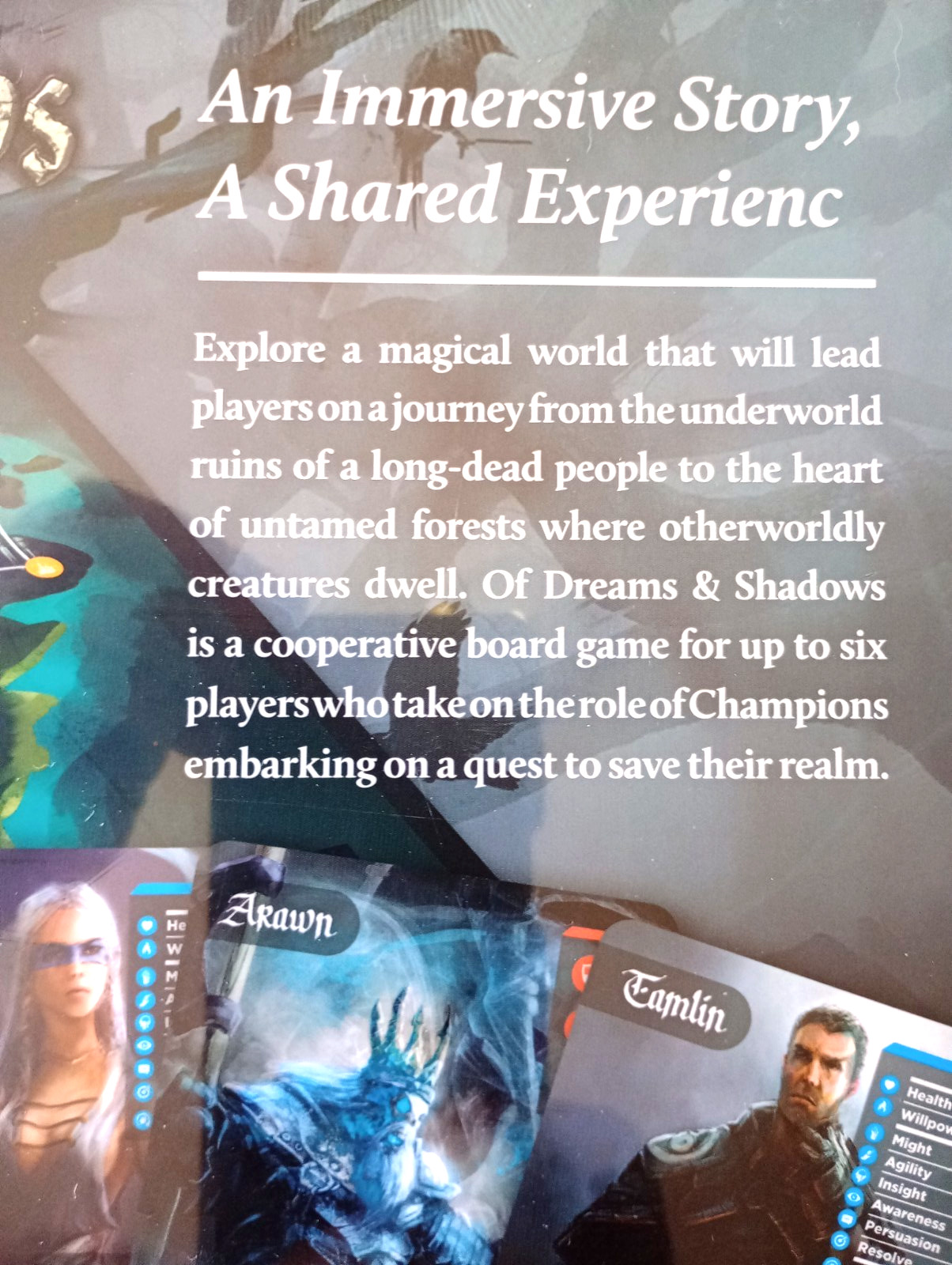 Greenbrier Games Of Dreams & Shadows Board Game Dark Fantasy Co-op New in Shrink