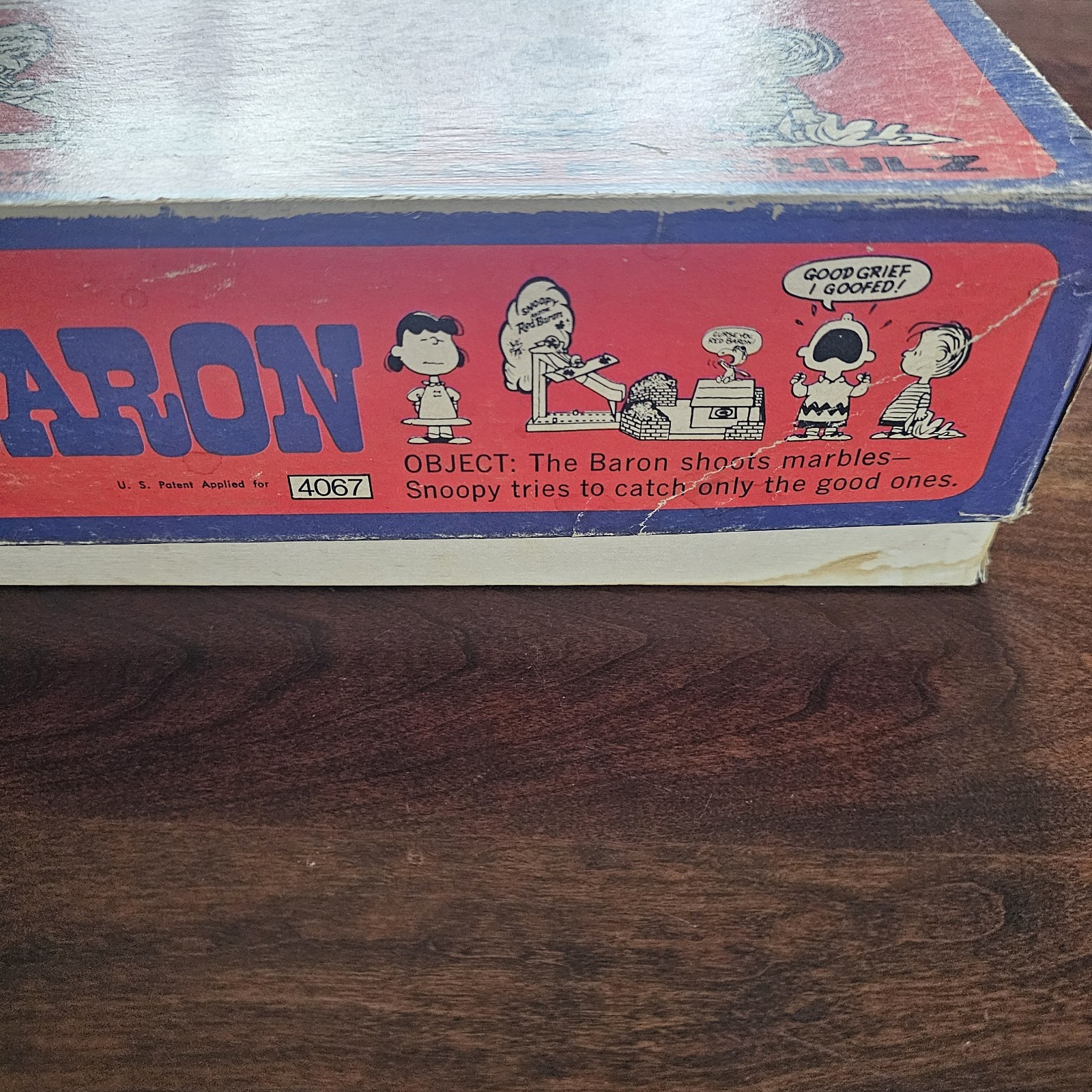 1970 Milton Bradley Snoopy and the Red Baron Skill and Action Game