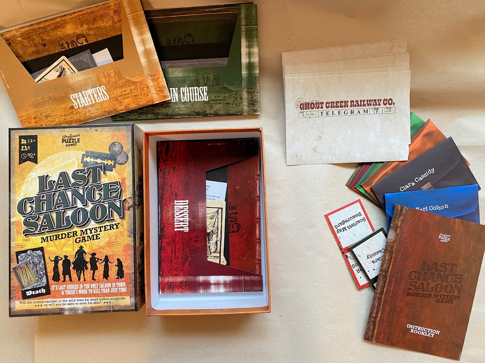 LAST CHANCE SALOON Murder Mystery Party Game! Old West Theme – scripted for fun!