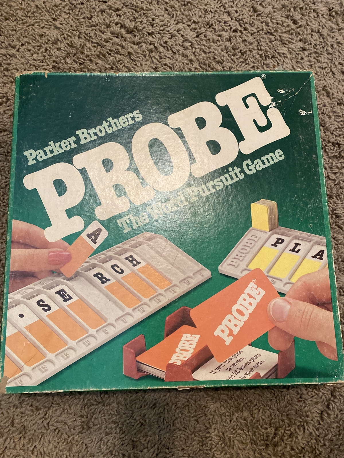 Probe Parker Brothers Word Pursuit Game Game Vintage 1982 Original Box 4